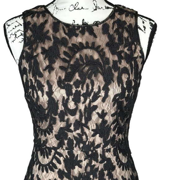 Adrianna Papell Women's Black Long Dress Wedding Guest Evening Gown size 4 - Picture 5 of 15